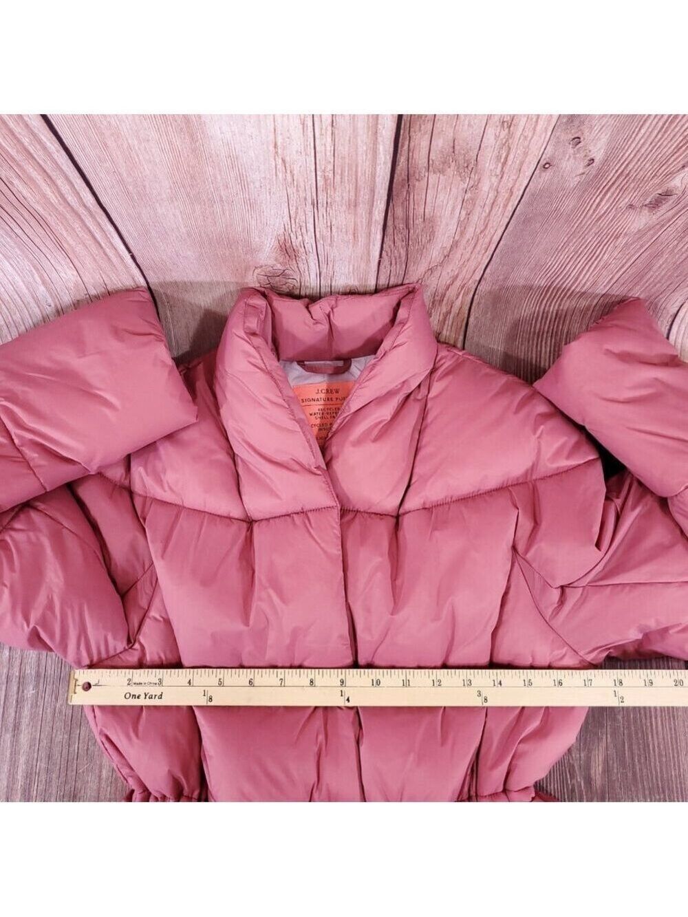 NWT J Crew Signature Puffer Womens Size XS Primaloft Collection Pink Jacket Warm - Picture 13 of 14